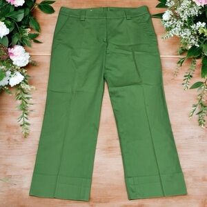 Jil Sander Brat Green Crop Pants Women’s Size EU36 US4